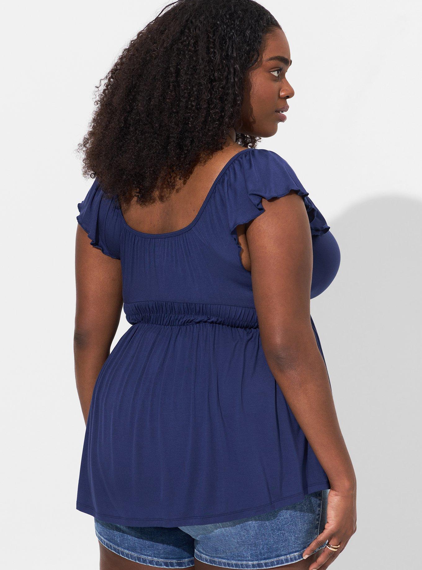 Cinched Waist Babydoll Tank