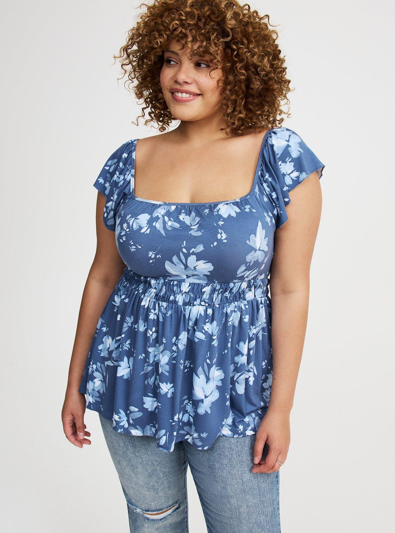 Cinched Waist Babydoll Tank