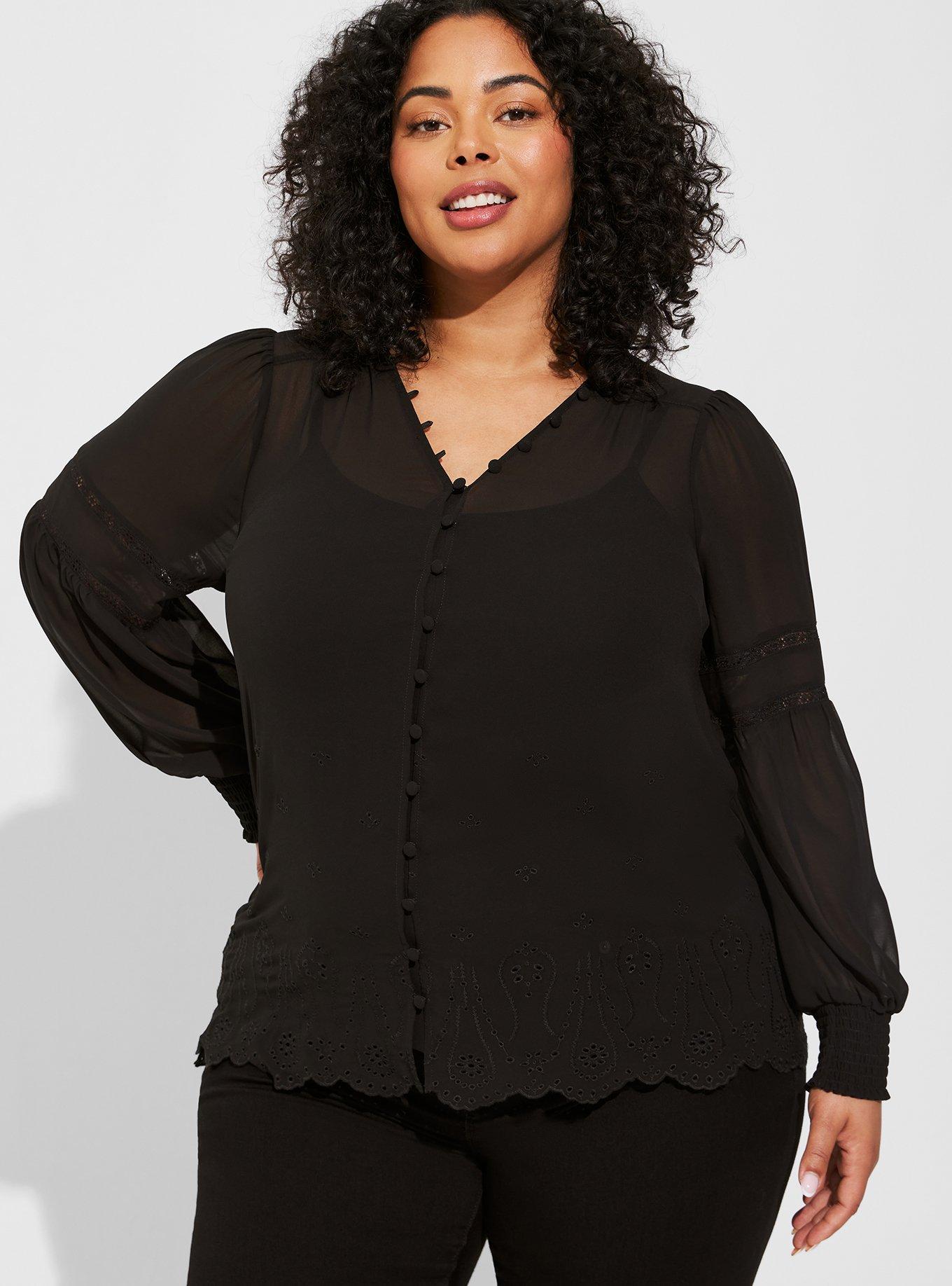 Torrid Medallion Print Georgette Button Back Top 3 Size 3X - $23 - From Echo