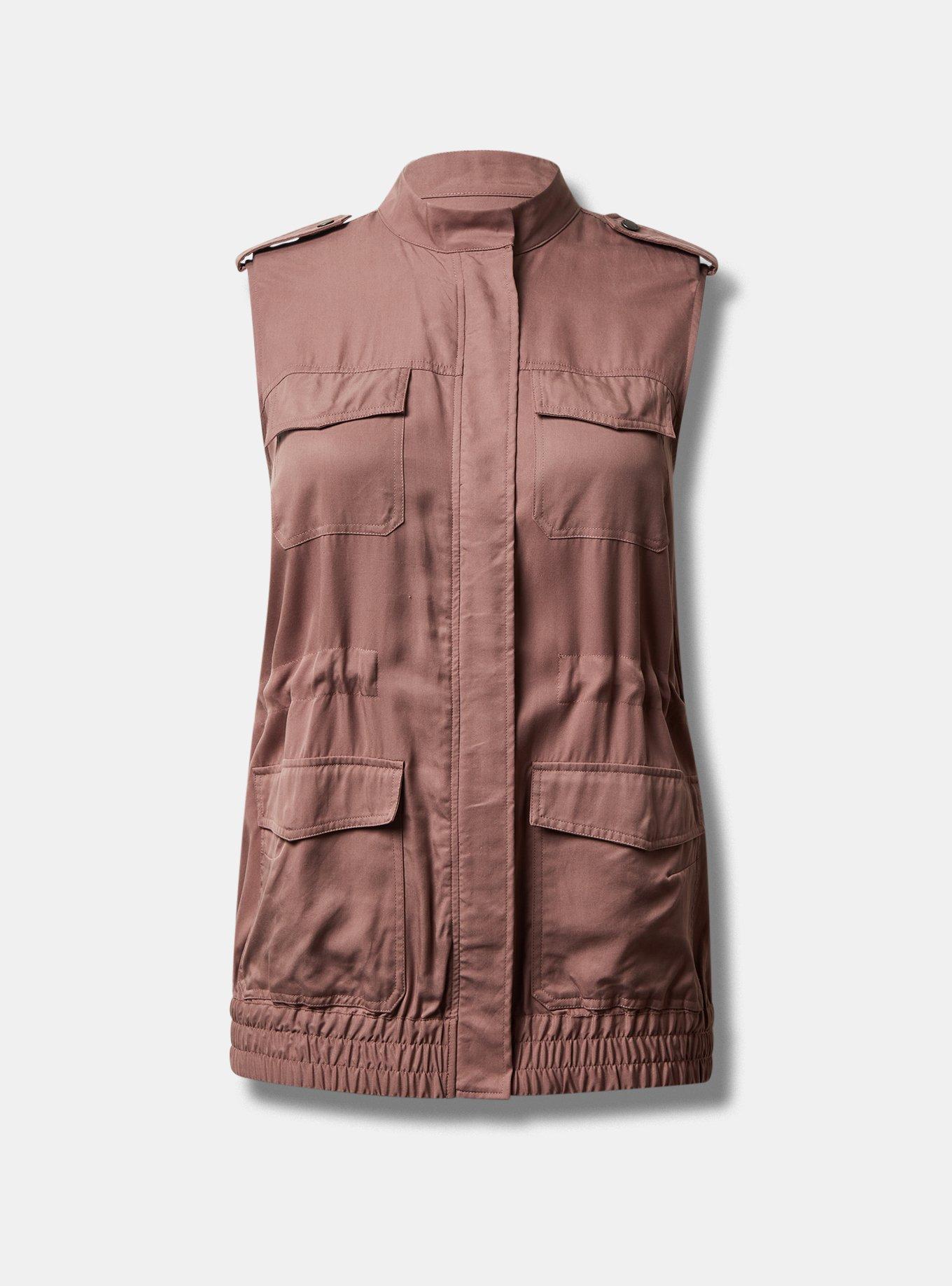 Plus Size - Tencel Twill Utility Vest - Torrid