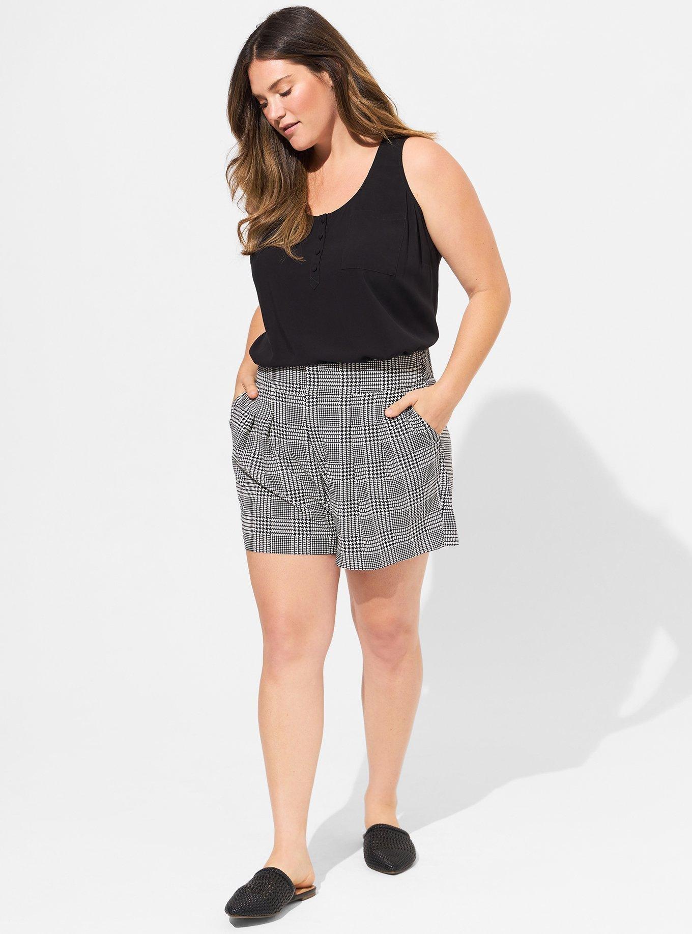 Challis Henley Pocket Sleeveless Tank, DEEP BLACK, hi-res