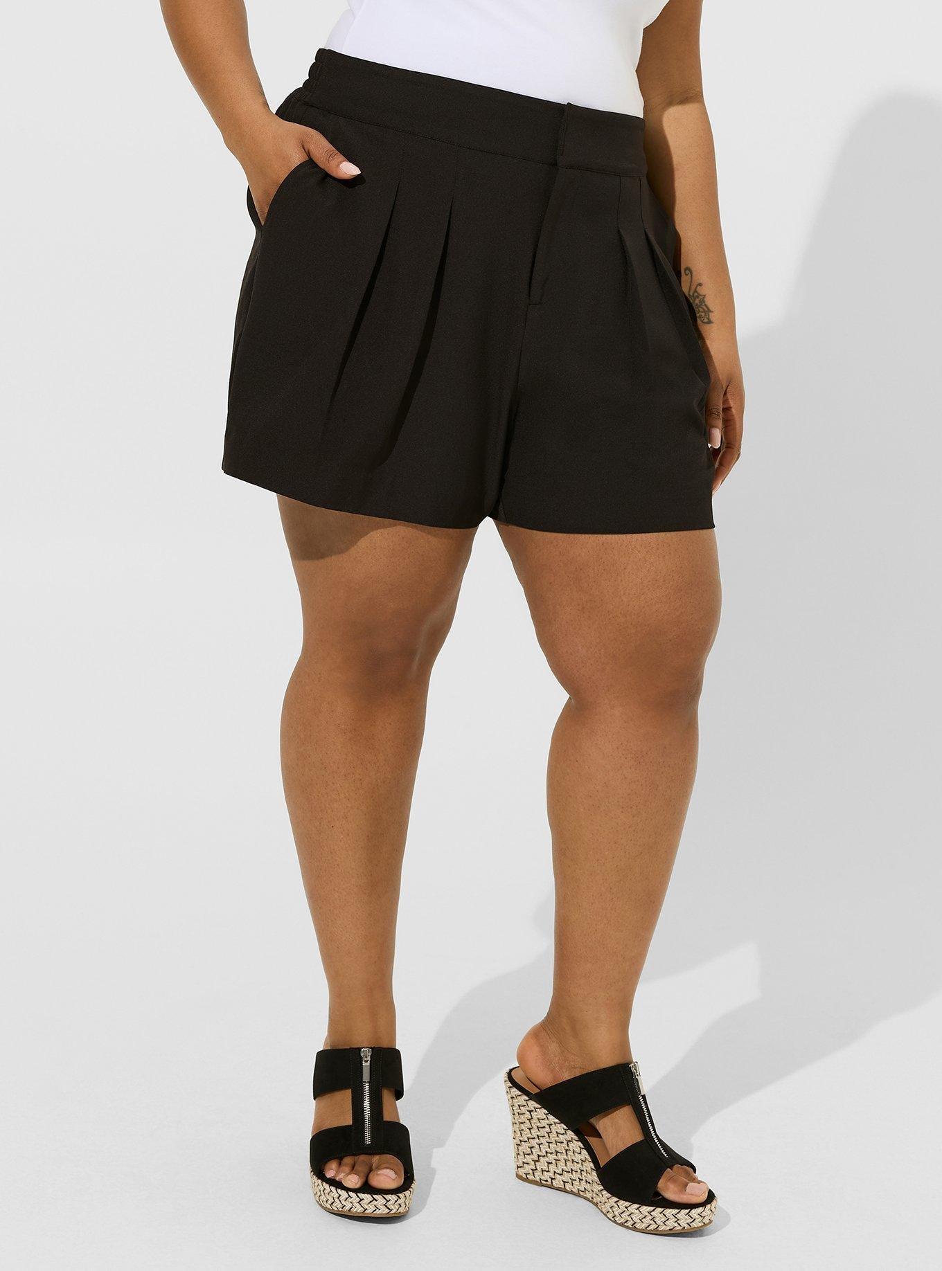 Wide Leg Studio Crepe Short