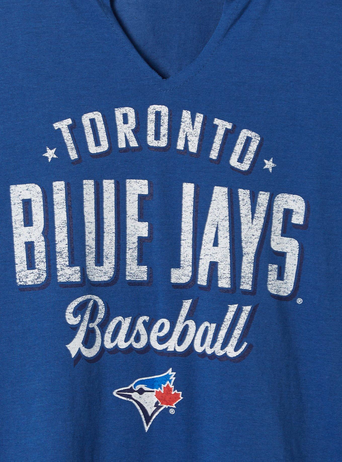 Plus Size - MLB Toronto Blue Jays Classic Fit Raglan Tee - Torrid