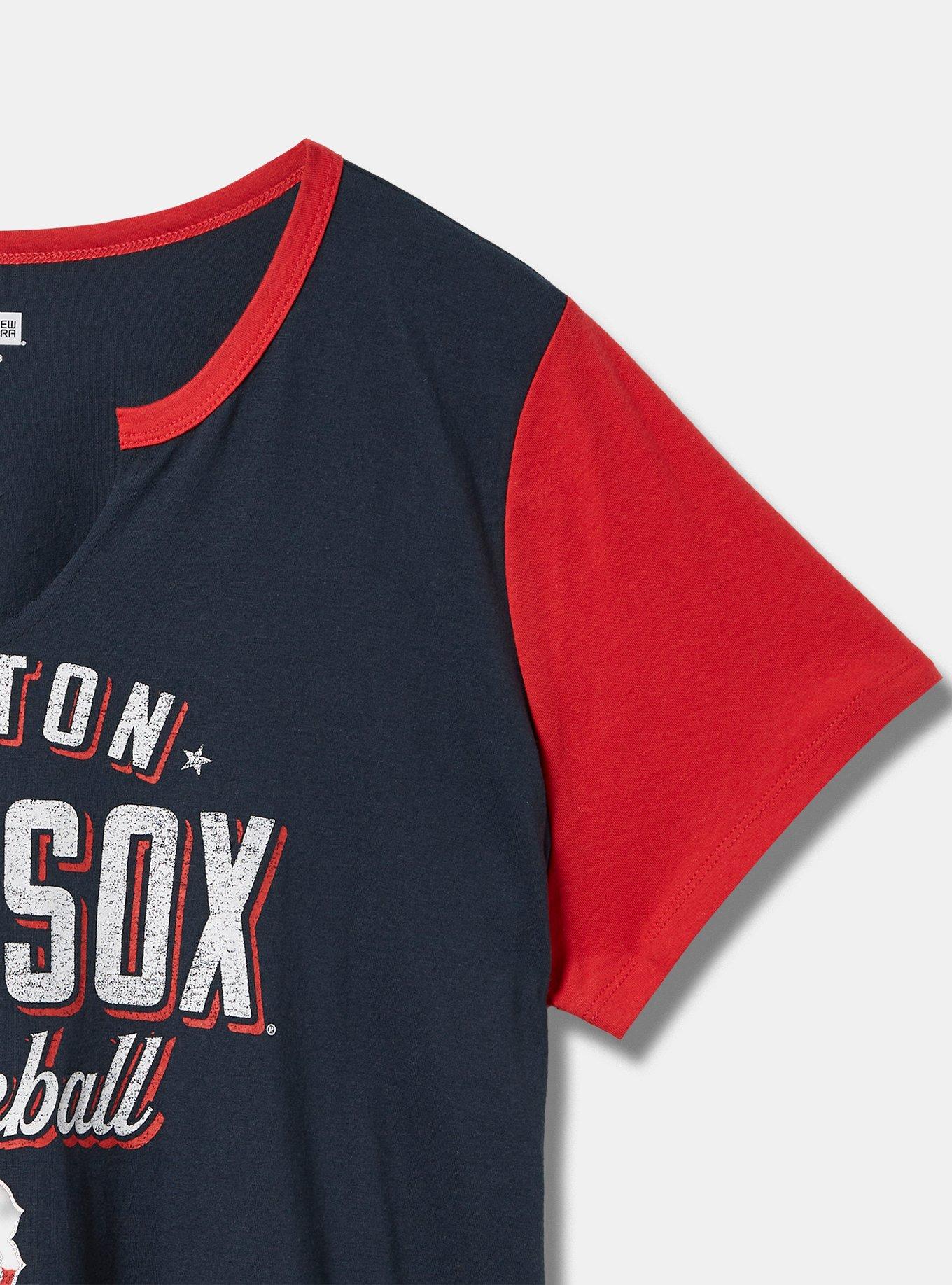 MLB Boston Red Sox Classic Fit Cotton Notch Tee, NAVY, alternate