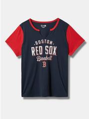 MLB Boston Red Sox Classic Fit Cotton Notch Tee, NAVY, hi-res