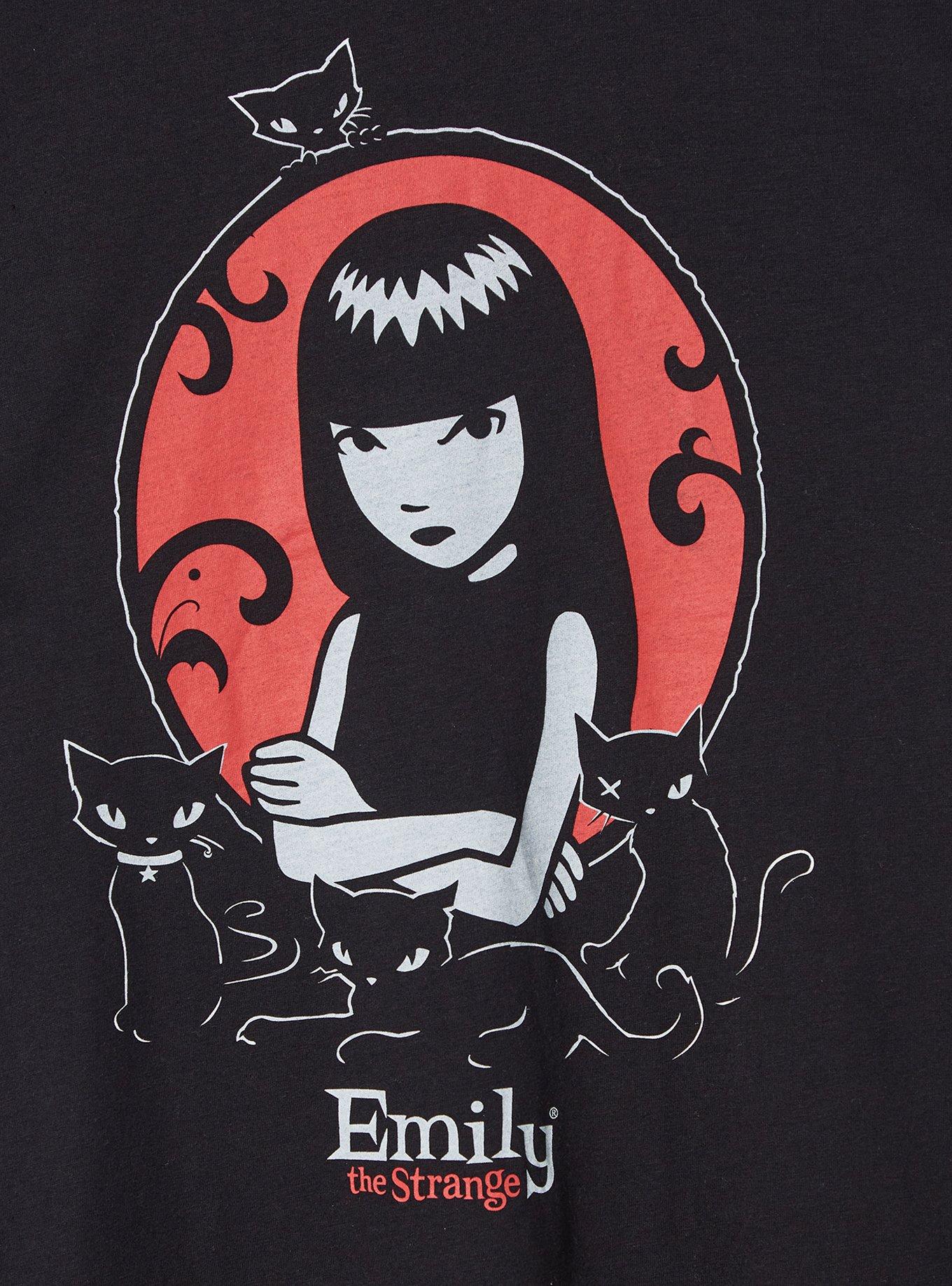 Plus Size - Emily The Strange Classic Fit Cotton Crew Tee
