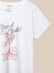 Grand Capital Fitted Signature Jersey Crew Neck Tee, BRIGHT WHITE, alternate