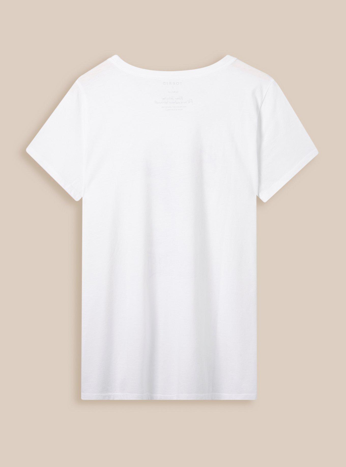 Plus Size Grand Capital Fitted Signature Jersey Crew Neck Tee, BRIGHT WHITE, alternate