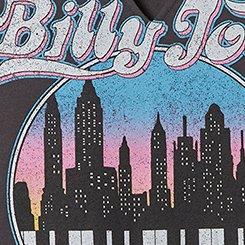 Plus Size Billy Joel Classic Fit Cotton Notch Tank, VINTAGE BLACK, swatch