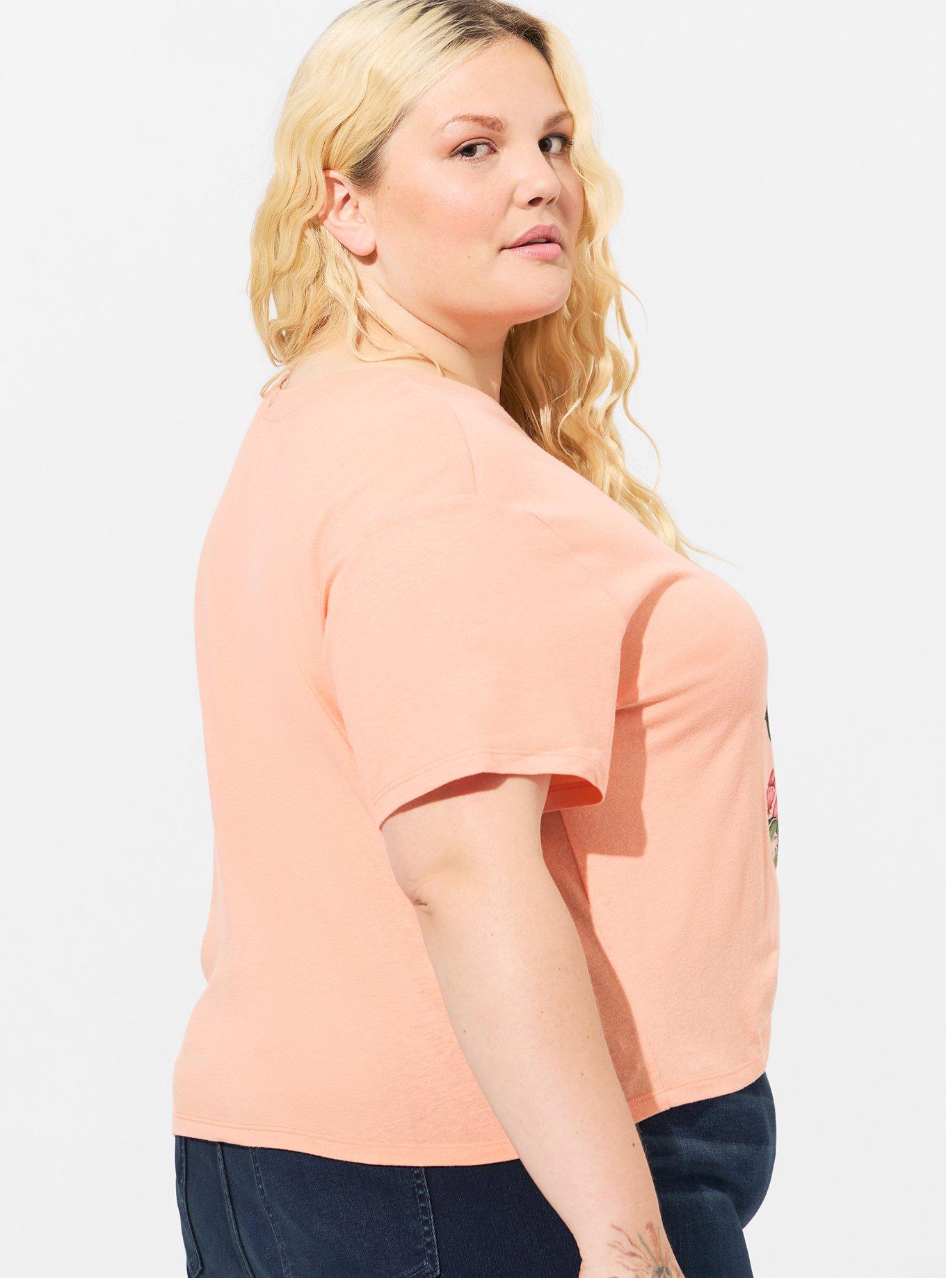 Frida Kahlo Relax Fit Crop Crew Tee