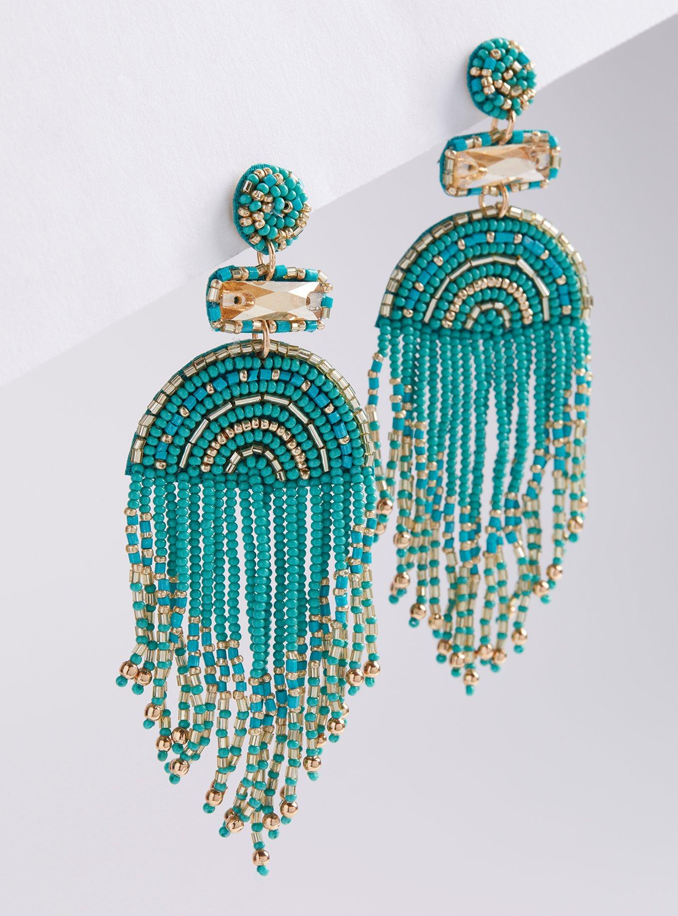 Plus Size Seed Bead Statement Earring Torrid