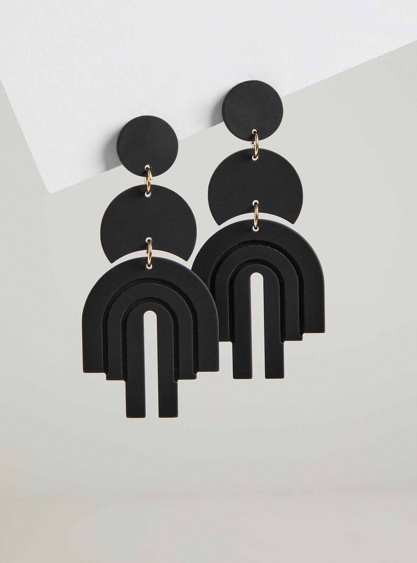 Plus Size Matte Geometric Statement Earring Torrid