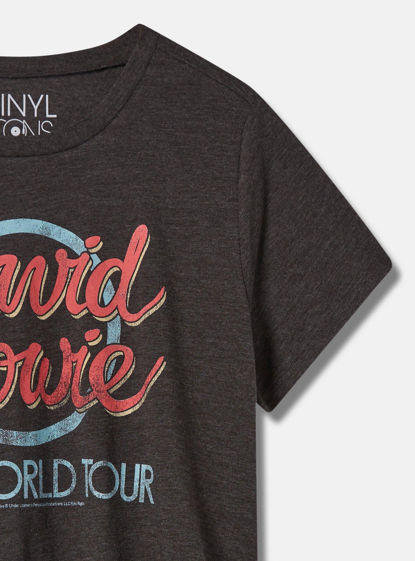 David Bowie Slim Fit Cotton Cinch Tee, MEDIUM HEATHER GREY, alternate