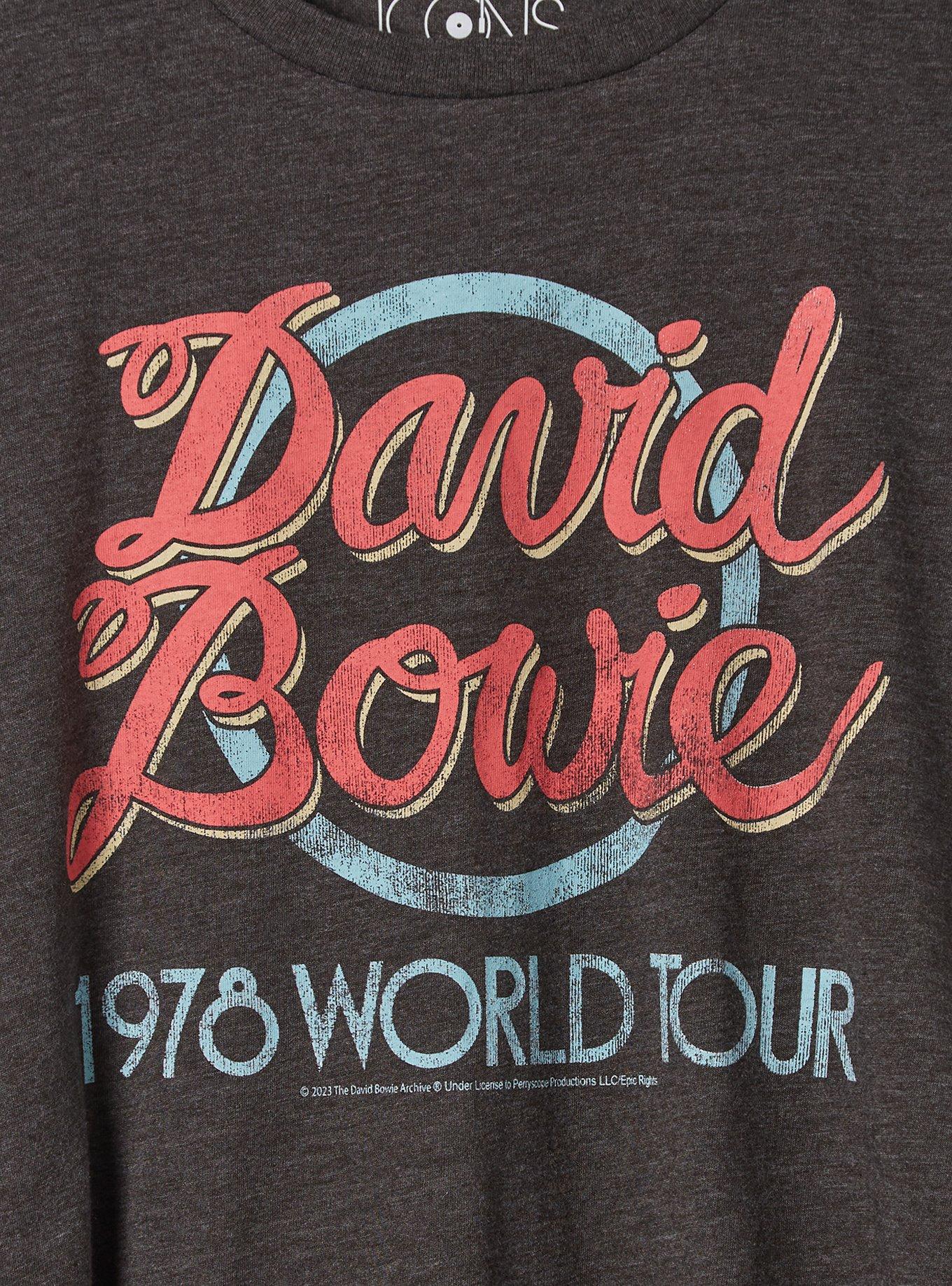 David Bowie Slim Fit Cotton Cinch Tee, MEDIUM HEATHER GREY, alternate