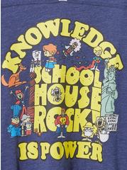 Schoolhouse Rock! Classic Fit Cotton Varsity Tee, NAVY, alternate