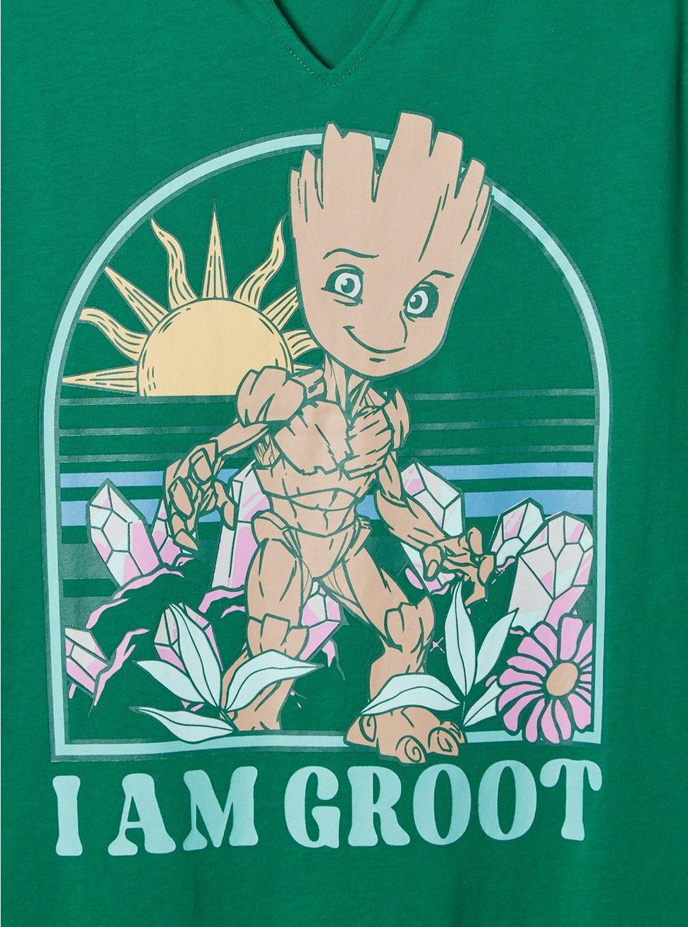 Groot Classic Fit Cotton Notch Tank, GREEN, alternate