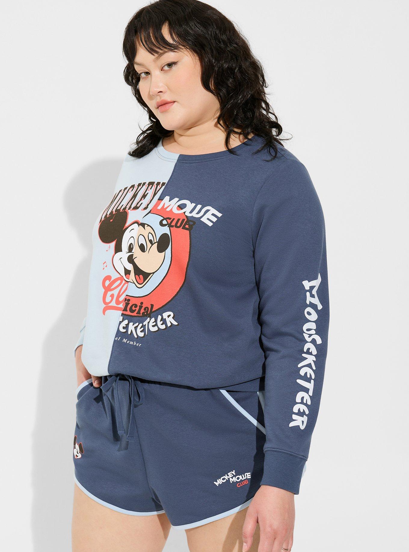 Plus Size - Disney Mickey Mouse Club Classic Fit Crew Neck Cozy Fleece  Sweatshirt - Torrid