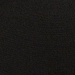 Washable Crinkle Gauze Ruffle Tie Front Tank, DEEP BLACK, swatch