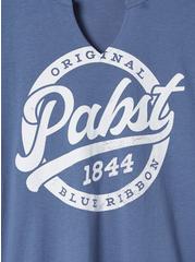 Pabst Classic Fit Cotton Notch Tee, INDIGO, alternate