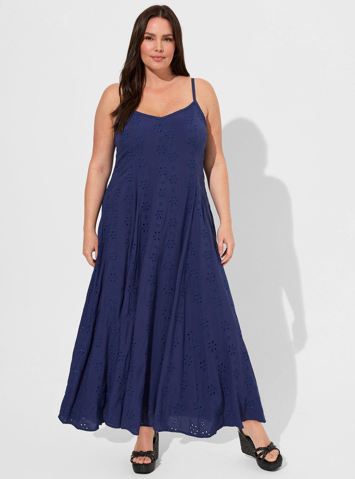 Plus Size - Maxi Challis Trapeze Dress - Torrid