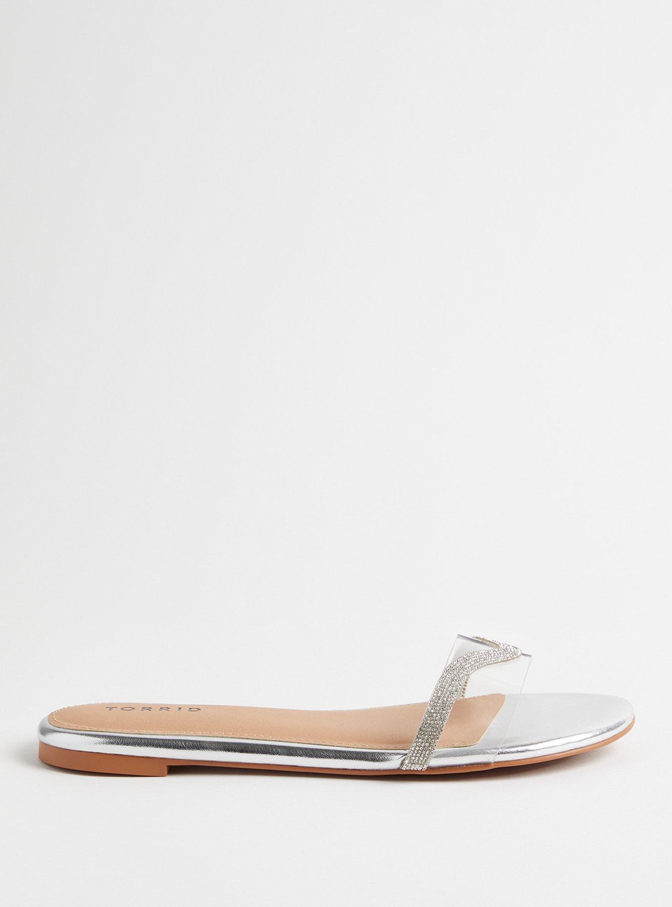 Lucite Slide Sandal (WW), SILVER, alternate