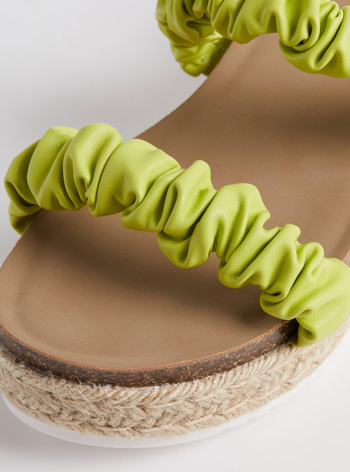 eva espadrille platform slide