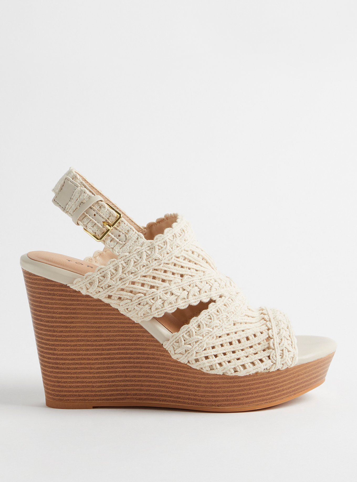 Plus Size - Crochet Cage Platform Wedge (WW) - Torrid