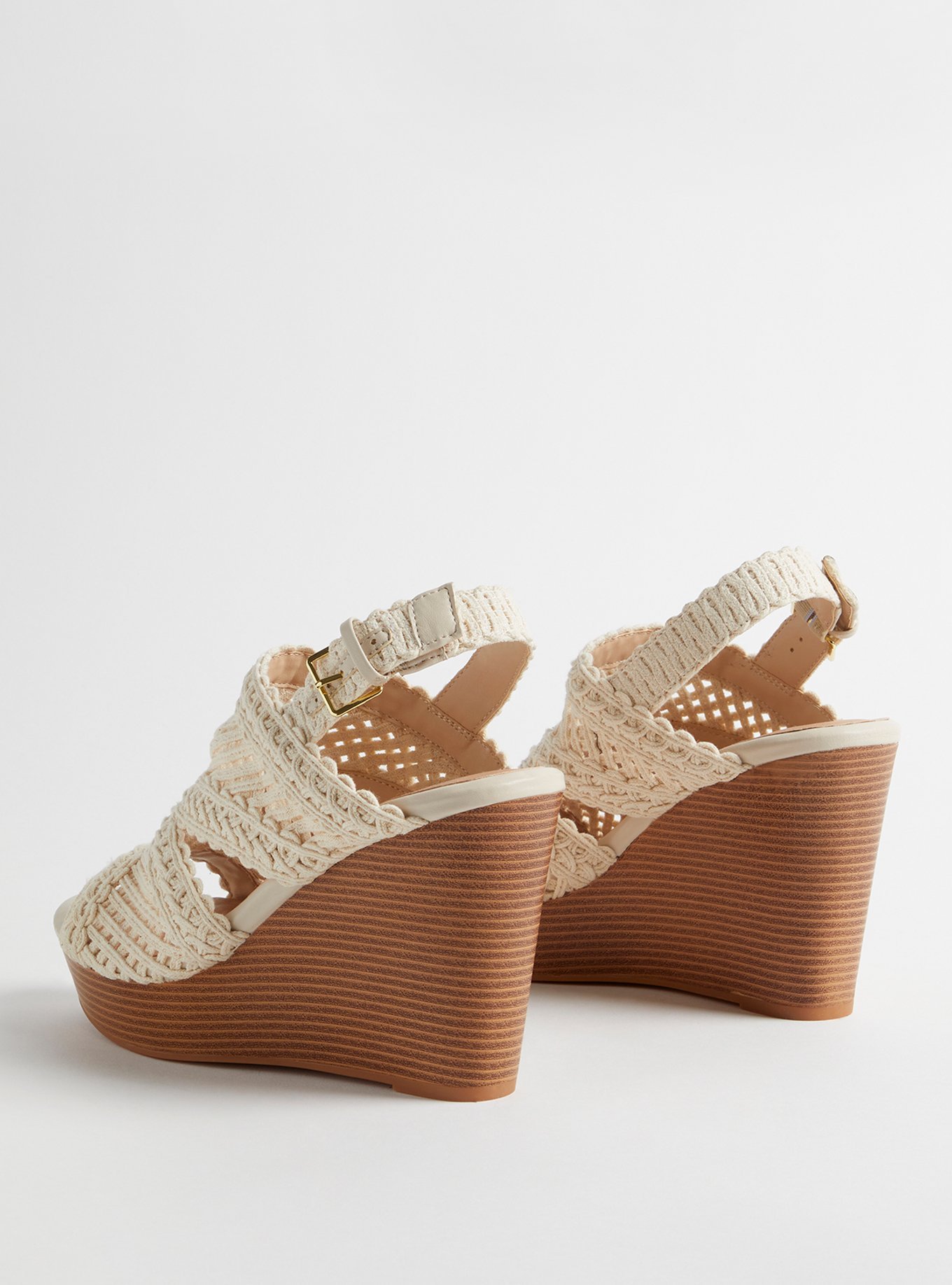 Plus Size - Crochet Cage Platform Wedge (WW) - Torrid