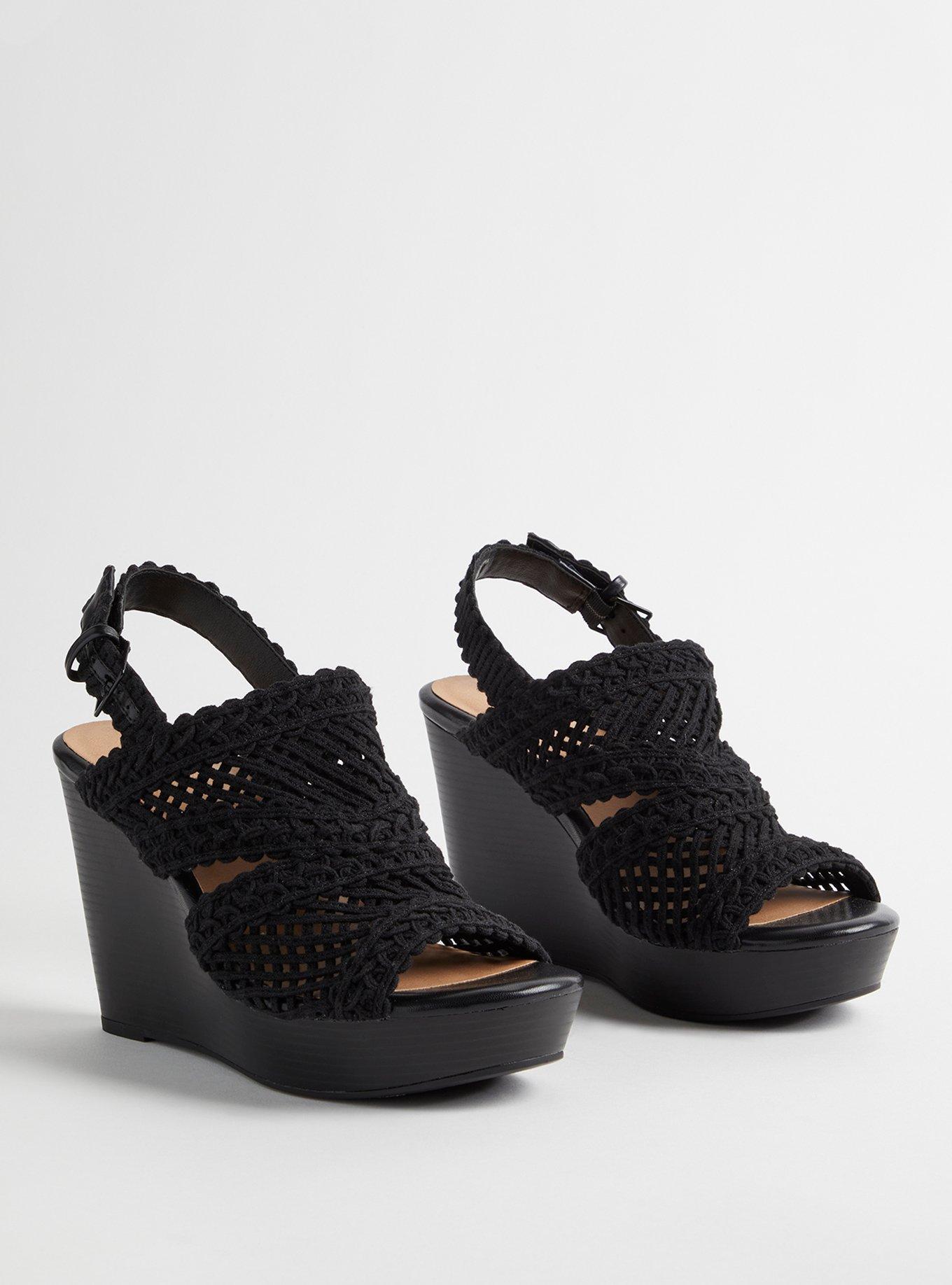 Crochet Cage Platform Wedge (WW