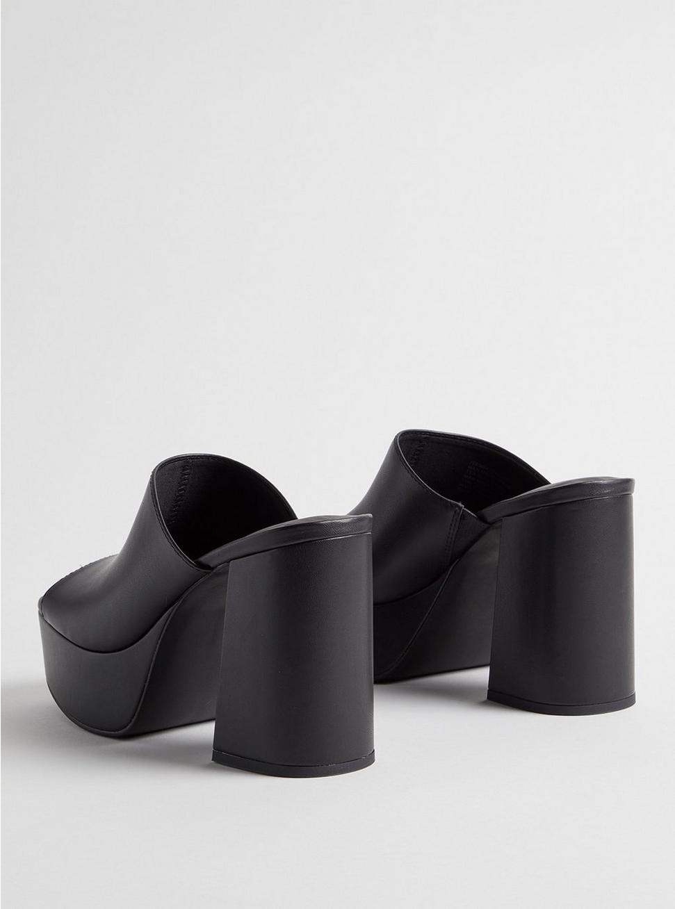 Platform Heel Sandal (WW), BLACK, alternate
