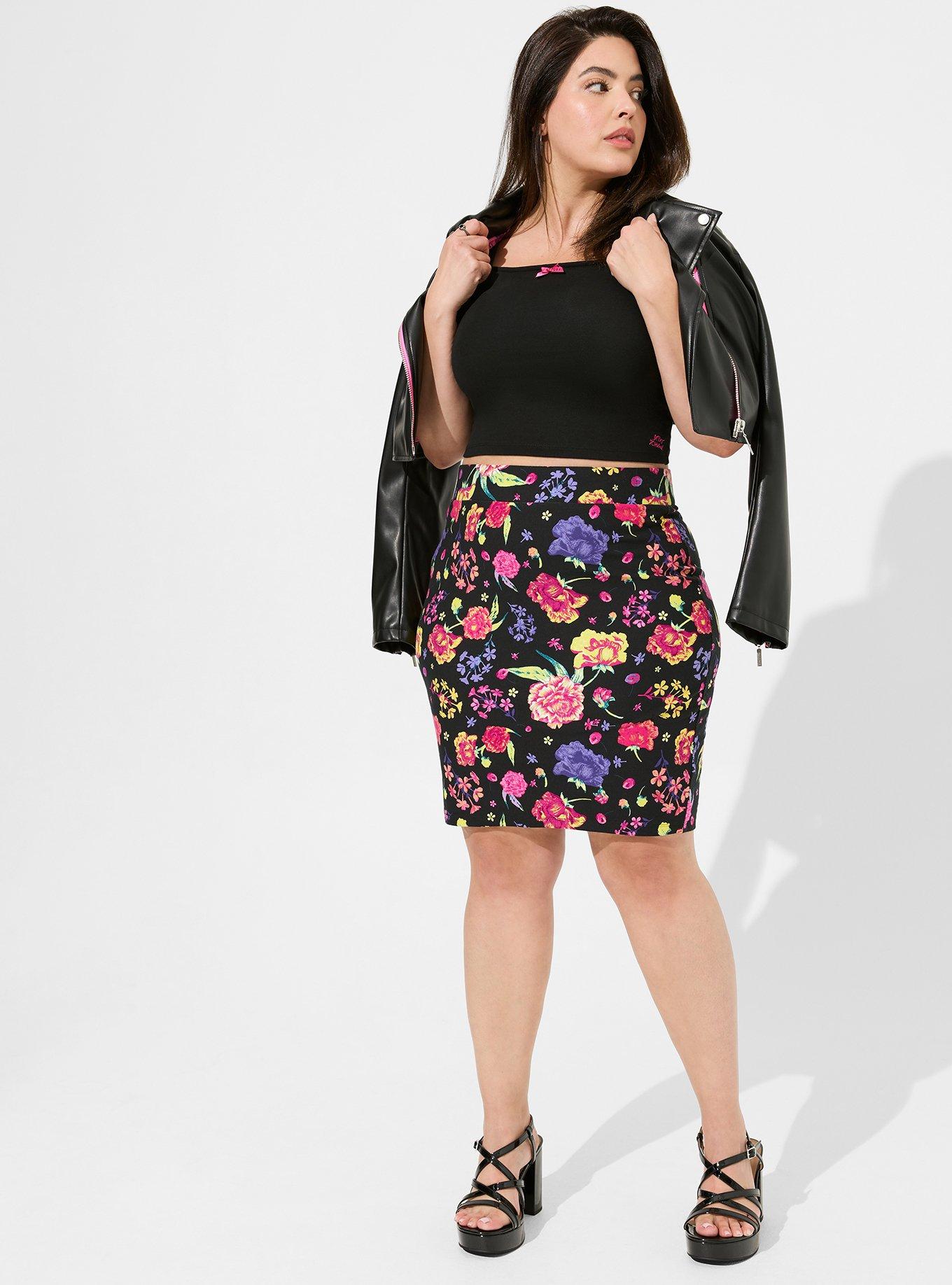 Plus Size - Betsey Johnson Mini Foxy Skirt - Torrid