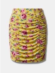 Plus Size Betsey Johnson Mini Studio Knit Ruched Skirt, MULTI, hi-res