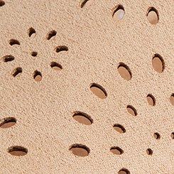 Perforated Detail Flat (WW), TAN, swatch