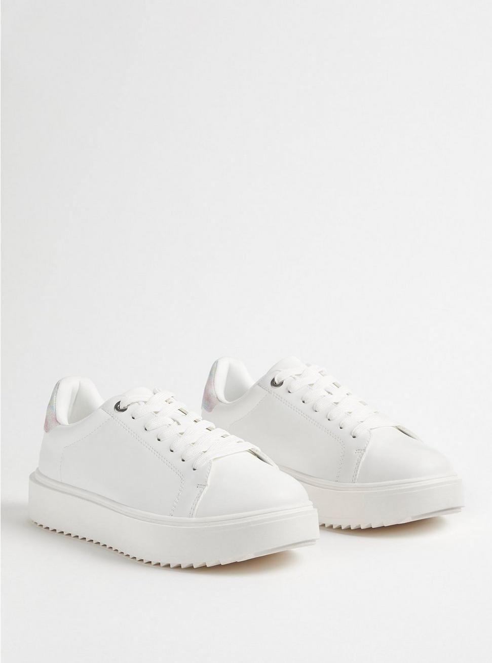 Pride Chunky Lace Up Sneaker (WW), WHITE MULTI, hi-res