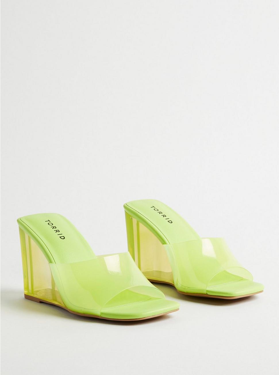 Lucite Wedge (WW), NEON YELLOW, hi-res