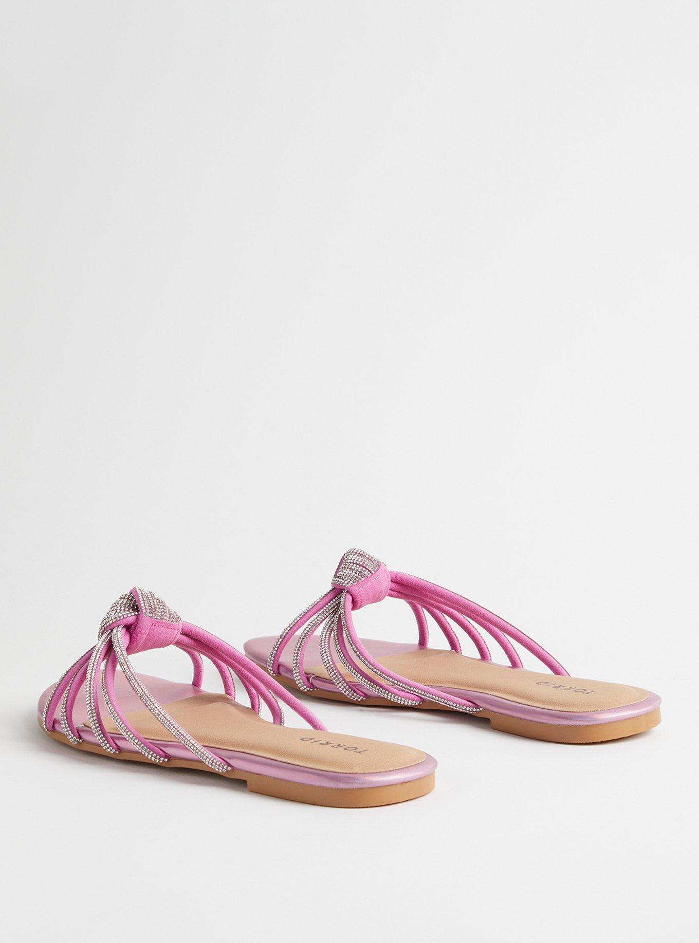 Embroidered Twist Sandal (WW