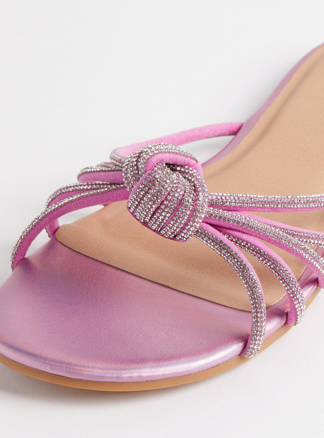 Embroidered Twist Sandal (WW