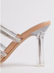 Plus Size Embroidered Triple Band Lucite Heeled Sandal (WW), CLEAR, alternate
