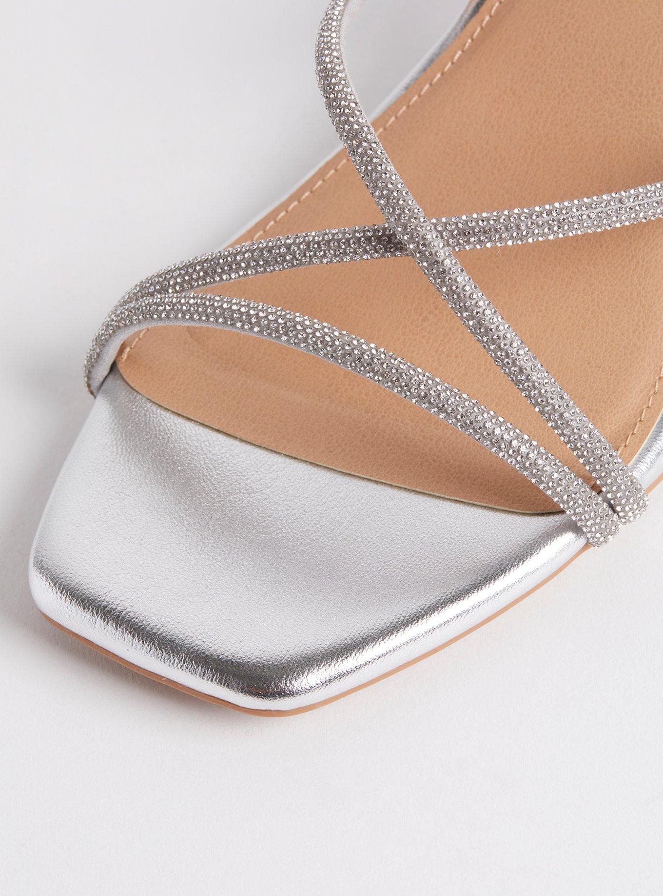 Embellished Block Heel Sandal (WW)
