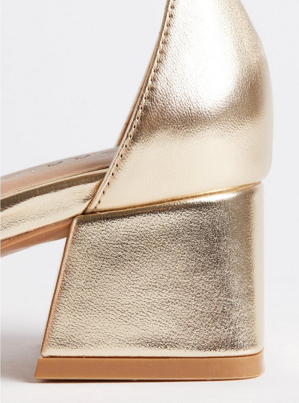 Embellished Block Heel Sandal (WW), GOLD, alternate