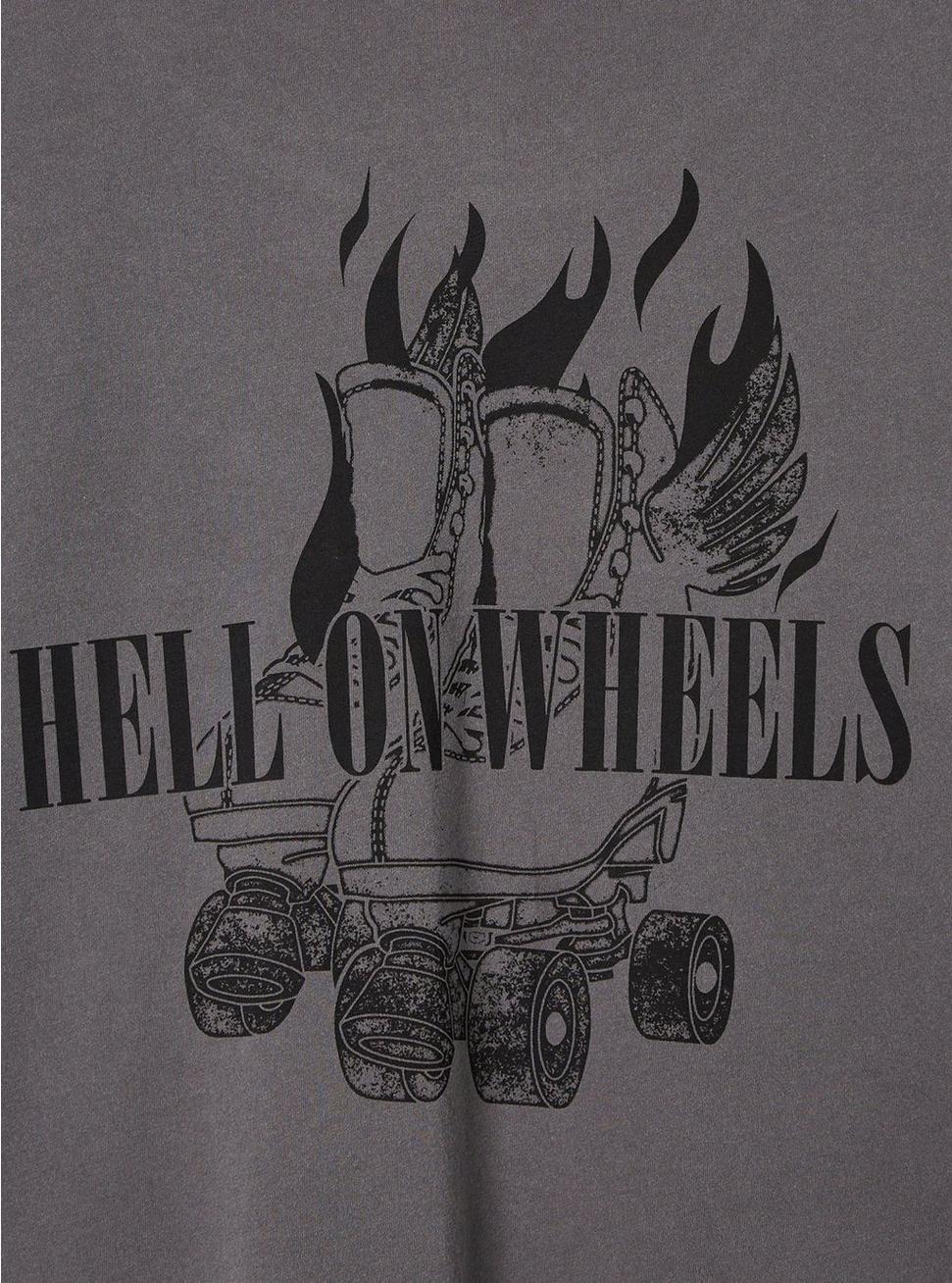 Hell On Wheels Relaxed Fit Vintage Cotton Jersey Crew Neck Crop Tee, TORNADO, alternate