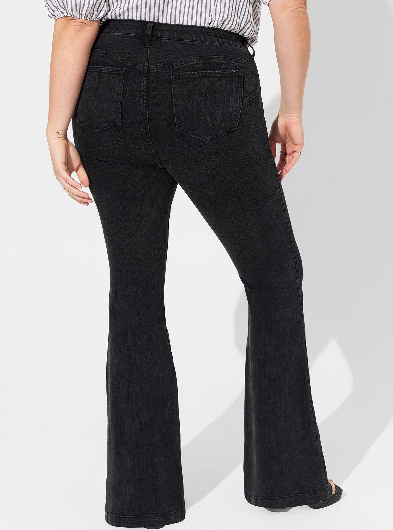 Bombshell Flare Premium Stretch High-Rise Jean, CASTRO, alternate