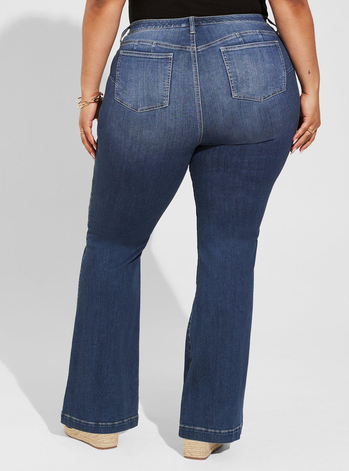 Plus Size - Bombshell Flare Premium Stretch High-Rise Jean - Torrid