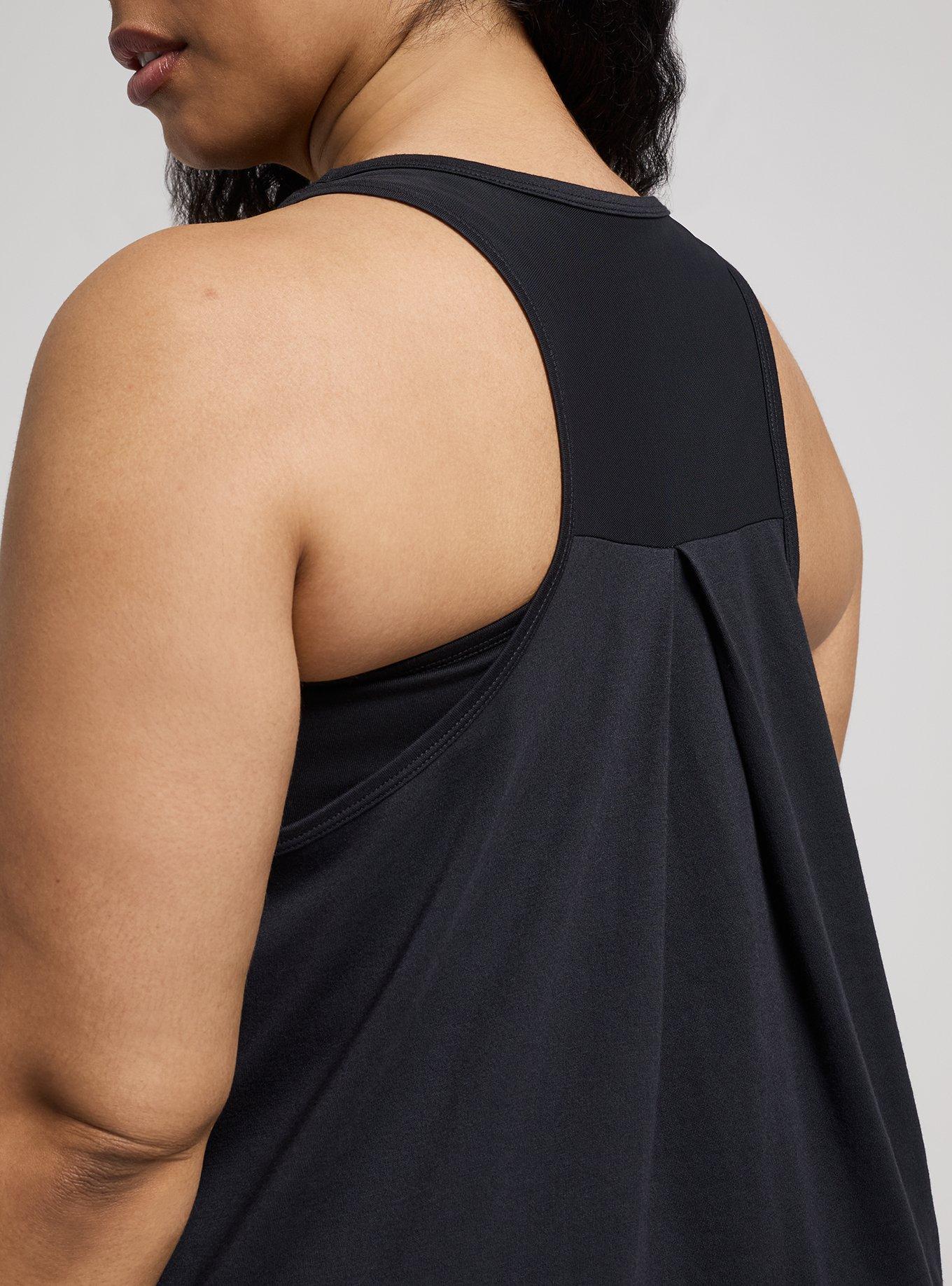 TRU Super Soft Performance Jersey Active Tank, DEEP BLACK, alternate