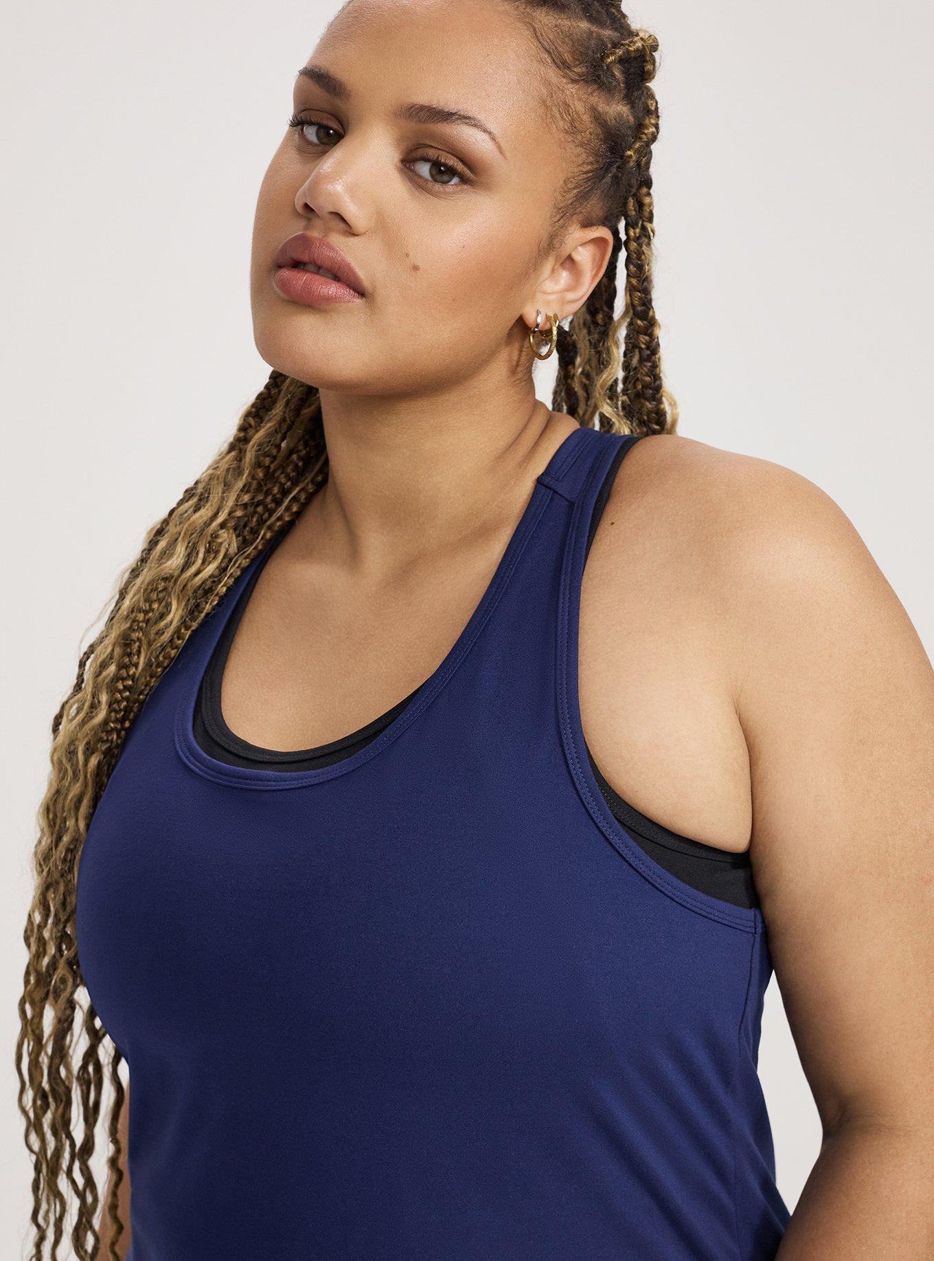 TRU Super Soft Performance Jersey Active Tank, MEDIEVAL BLUE, alternate