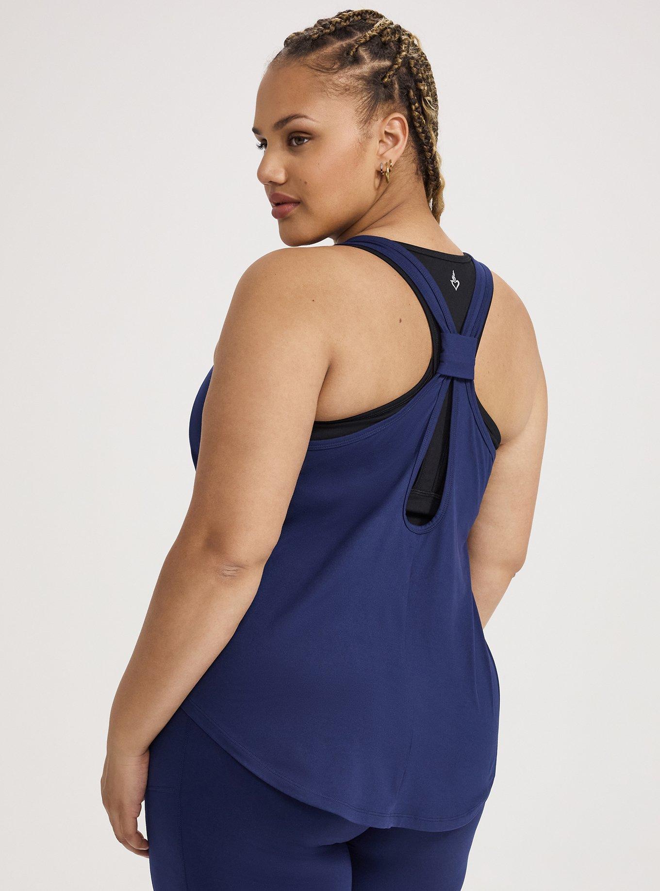 TRU Super Soft Performance Jersey Active Tank, MEDIEVAL BLUE, alternate