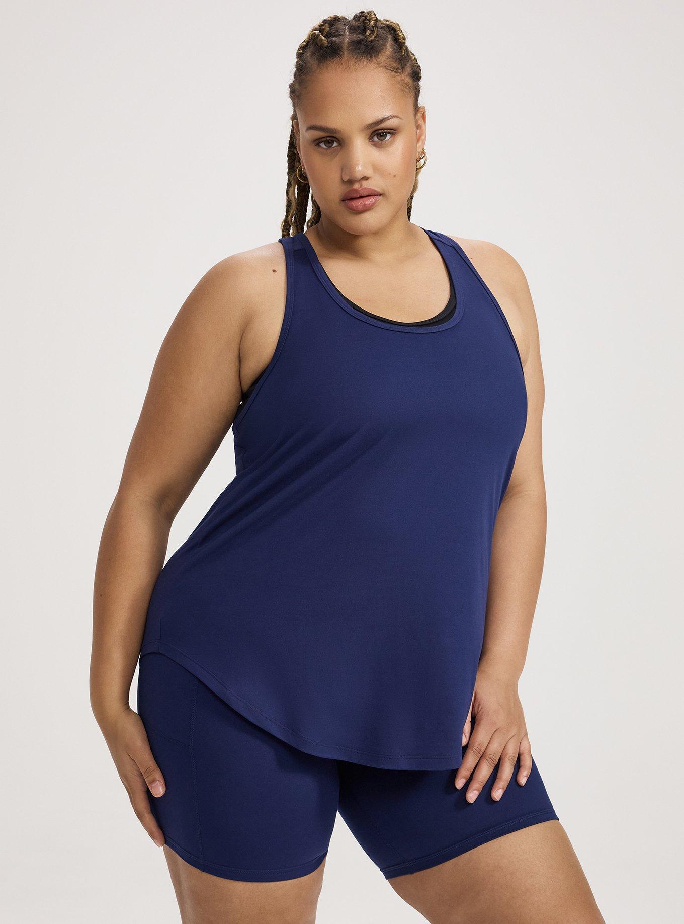 TRU Super Soft Performance Jersey Active Tank, MEDIEVAL BLUE, hi-res