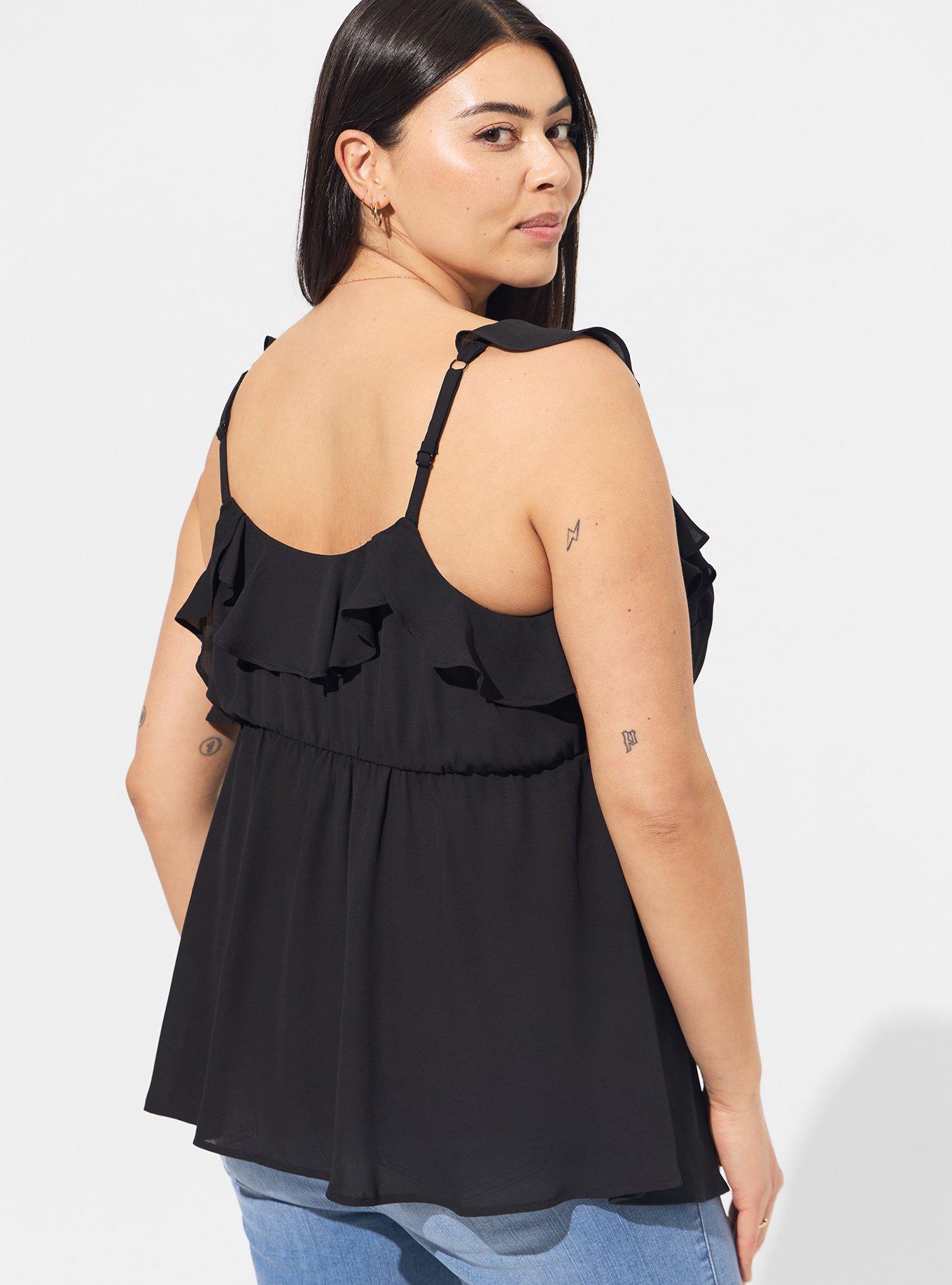 Plus Size Peplum Ruffle Surplice Tank Top Torrid