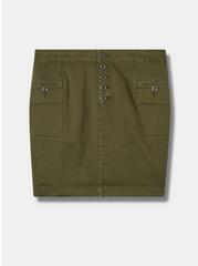 Mini Twill Button Fly Skirt, DEEP DEPTHS, hi-res