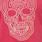 Plus Size Performance Cotton Short Sleeve Active Tee, LINEAR SKULL ROSEBUD, swatch
